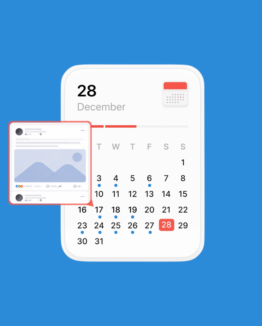 Un calendrier clair